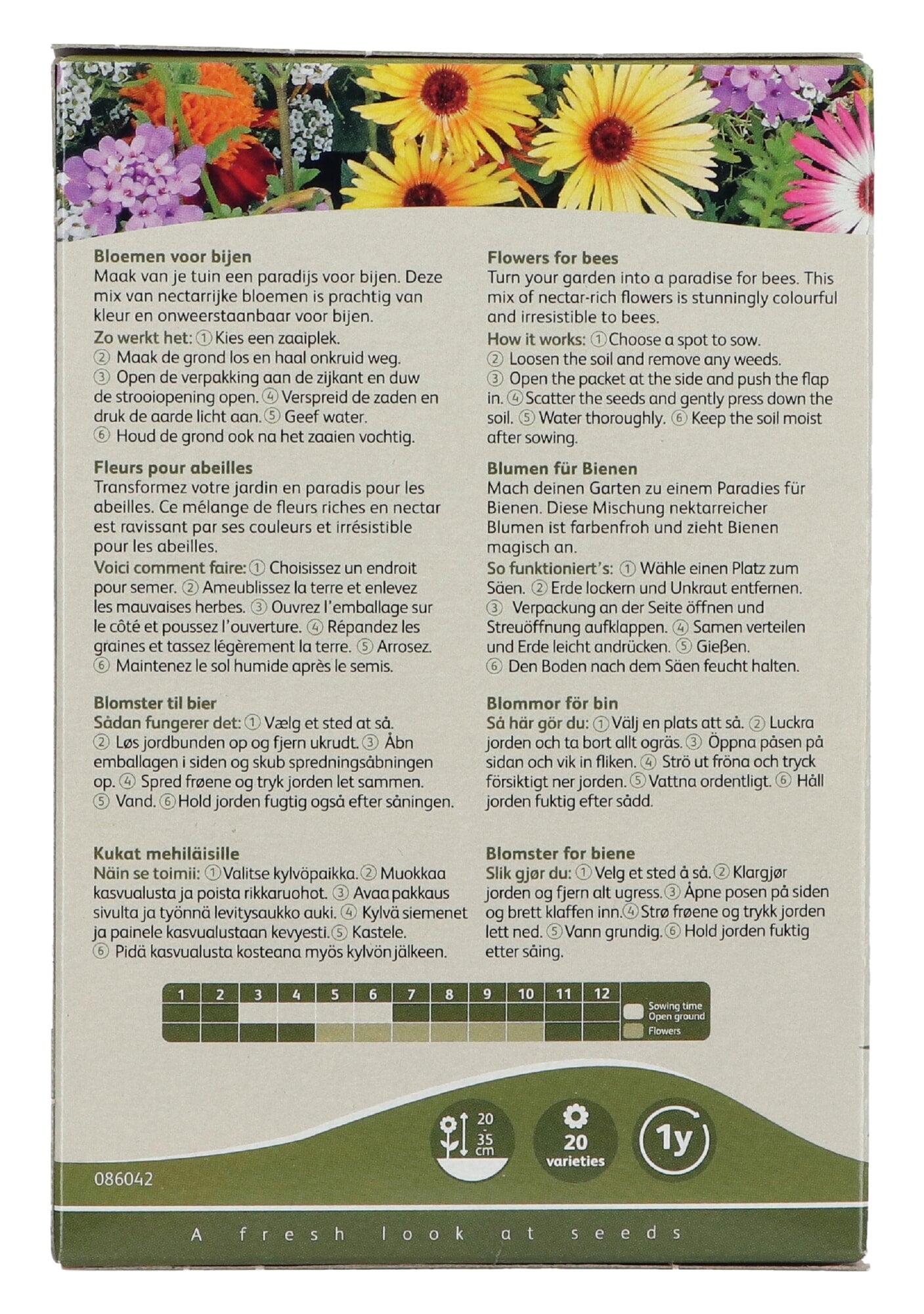 Friendly Flowers - Bees - Low Growers -  25m²