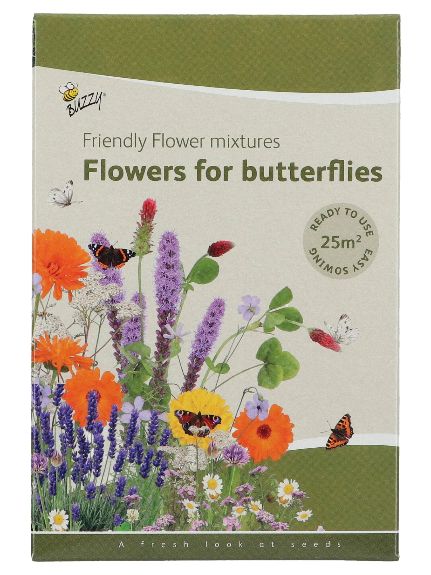 Friendly Flowers - Butterflies - Low - 25m²