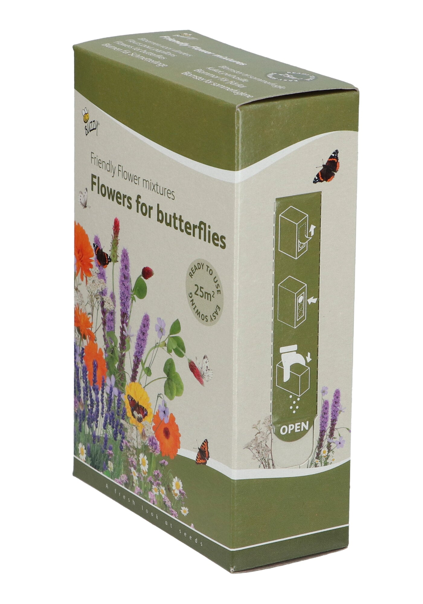 Friendly Flowers - Butterflies - Low - 25m²