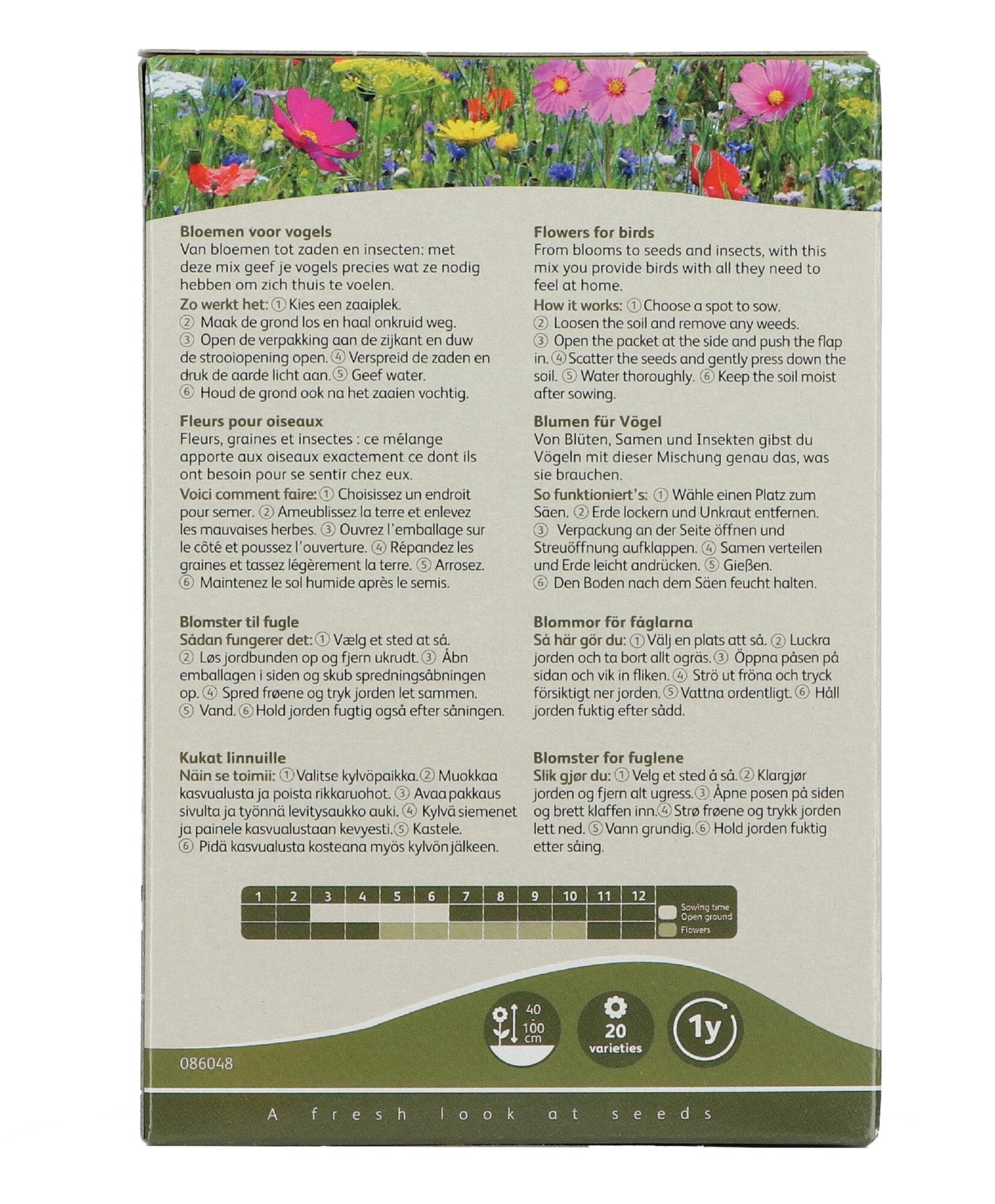 Friendly Flowers - Birds - 25m²