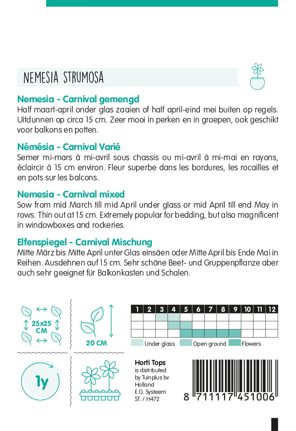 Nemesia - Carnival - 0,125 g