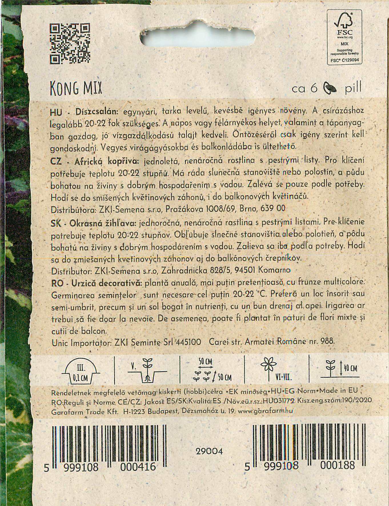 Coleus - Kong Mix - 6 Zaden