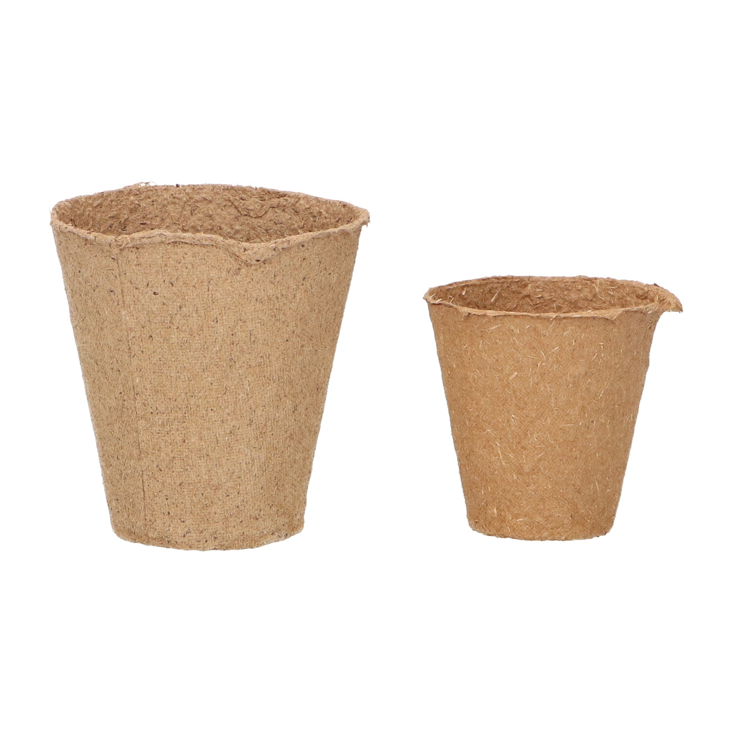 Round Organic Pots - 8 cm - 10 pcs