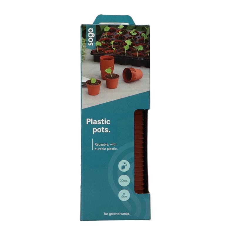 Plastic Pots - Ø 6cm - 30 pcs