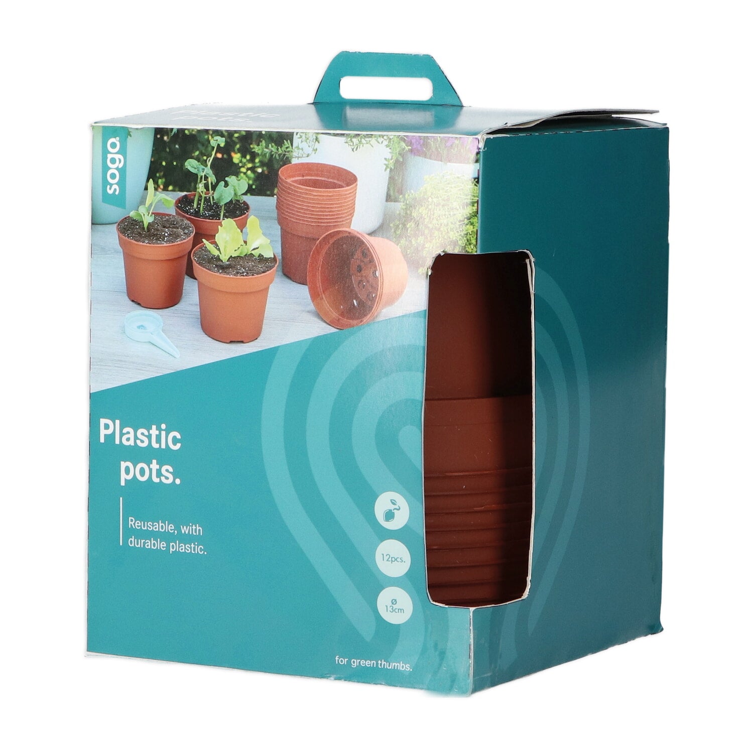 Plastic Potten - 13 cm - 12 stuks