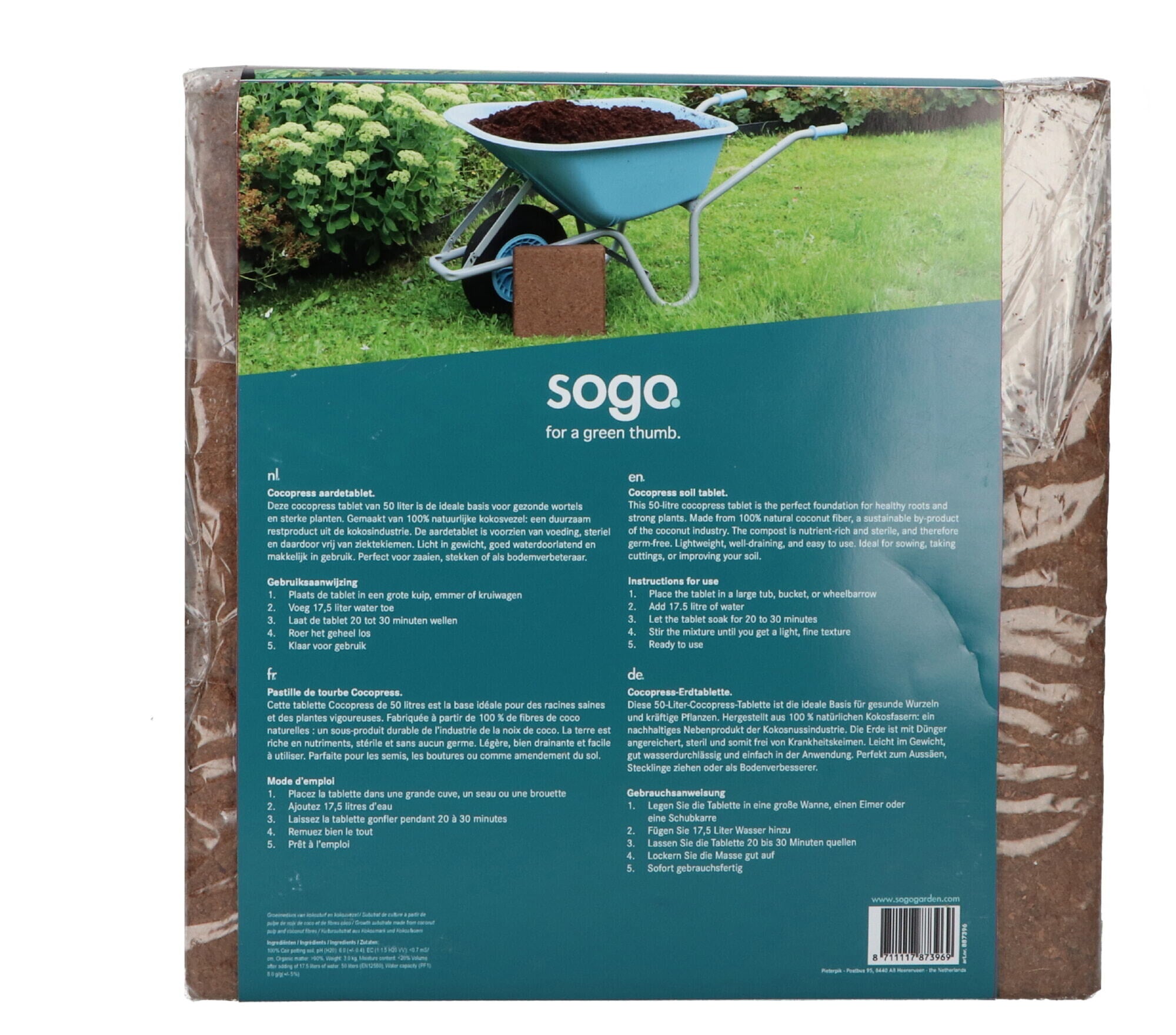 Cocopress Soil Tablet- 50L