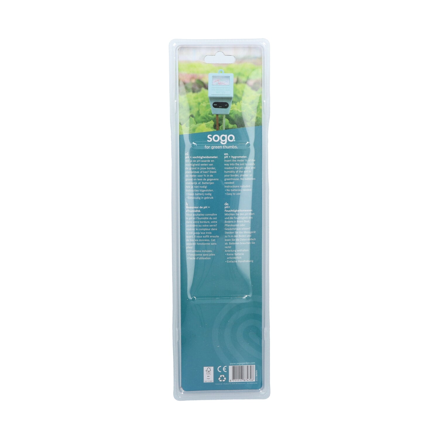 2-u-1 Hygro + PH Mjerač