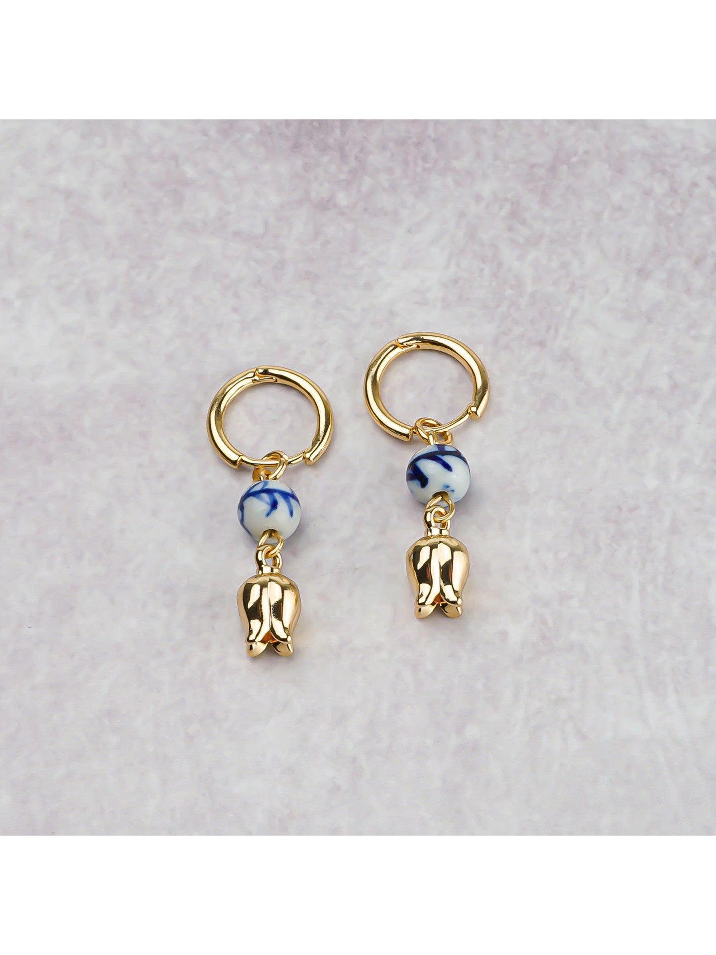 Tulip Earrings - Charm - Gold
