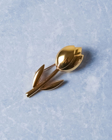 Tulip Brooch - Gold - 5 cm