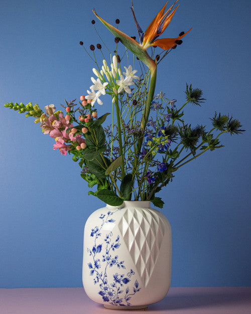 Blauw Vouw Vase XL