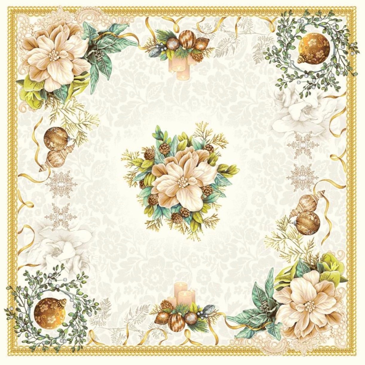 Tablecloth Square 'Candle' - 95 x 95
