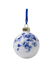 Ornement de Noël - Boule avec des fleurs