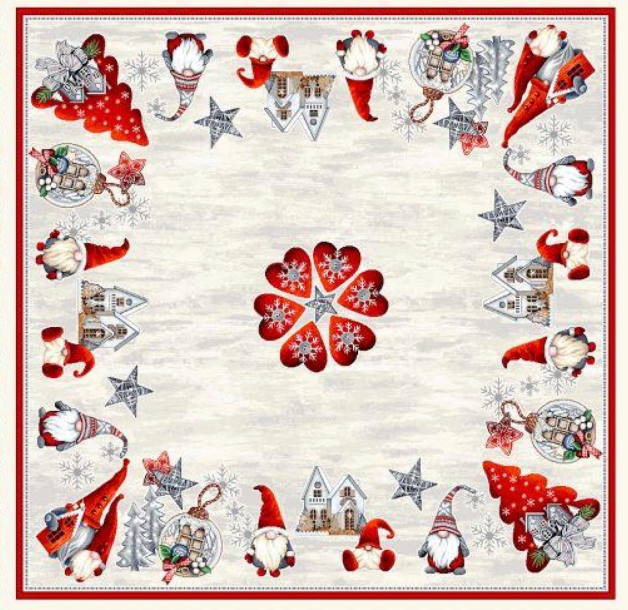 Tablecloth Square 'Gnomos' - 95 x 95