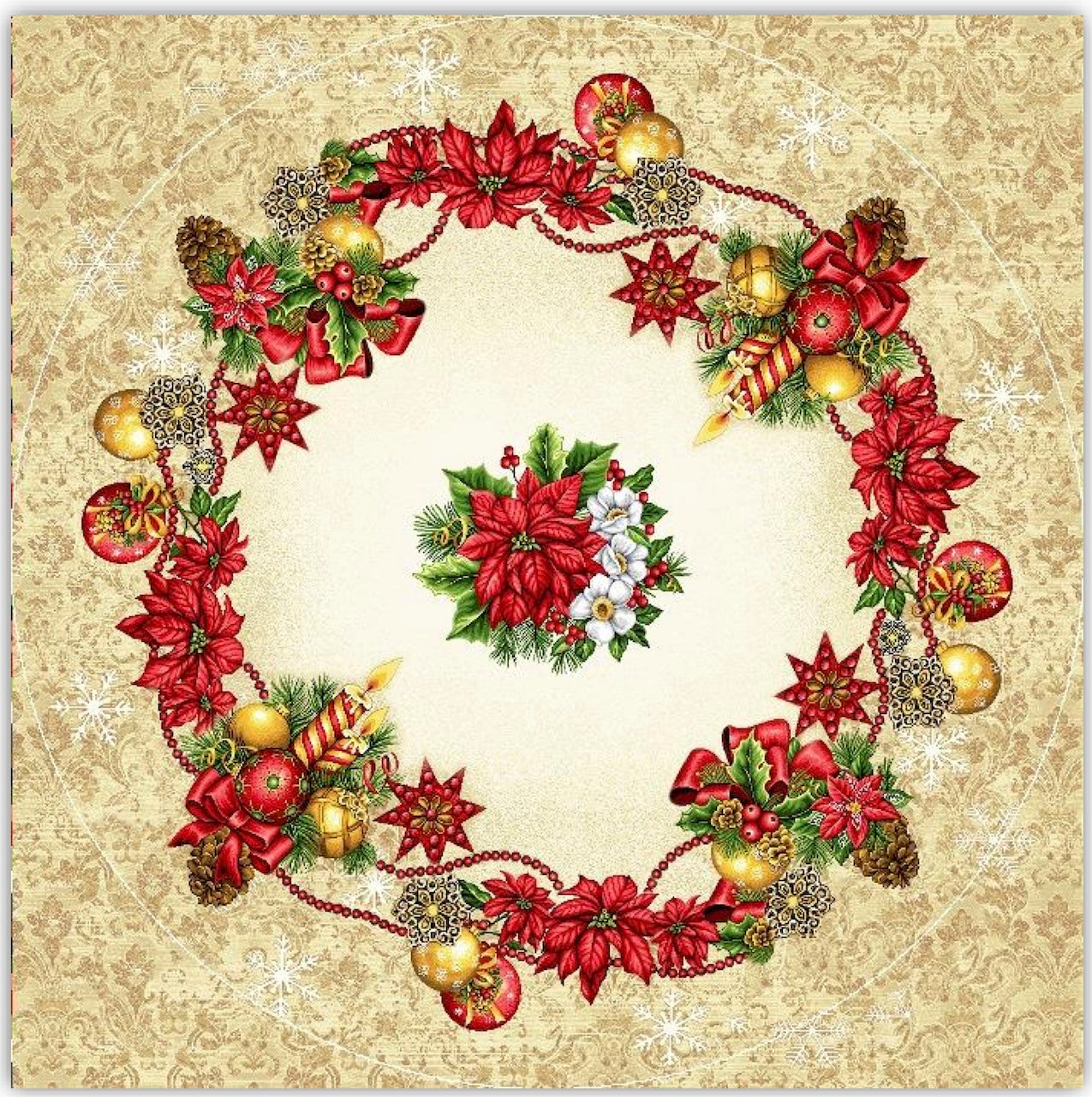 Tablecloth Round Gold - 135