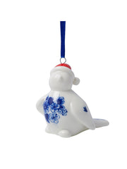 Kerstornament - Vogel met Kerstmuts - Rechts