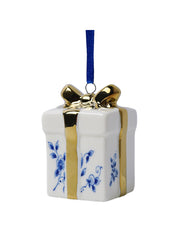 Kerstornament - Cadeau met Gouden Strik