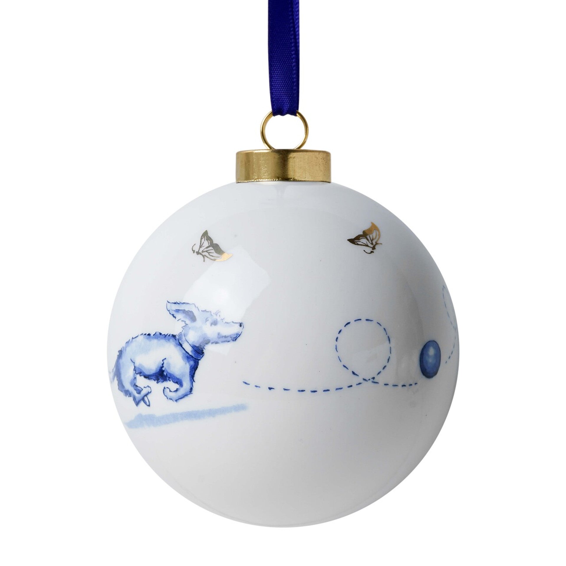 Christmas Bauble - Dachshund Ball Game - 8 cm