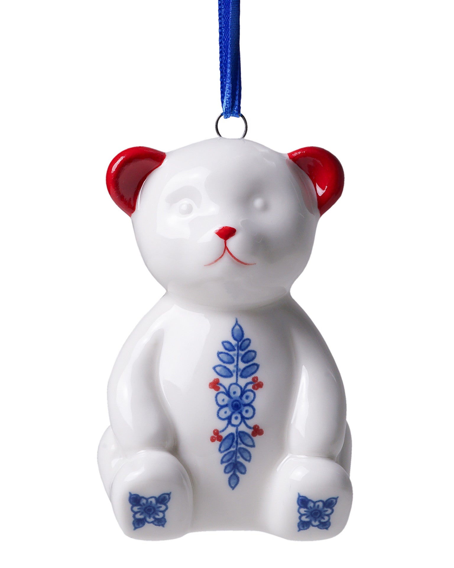 Teddy Bear Christmas Ornament - Vintage - 7 cm