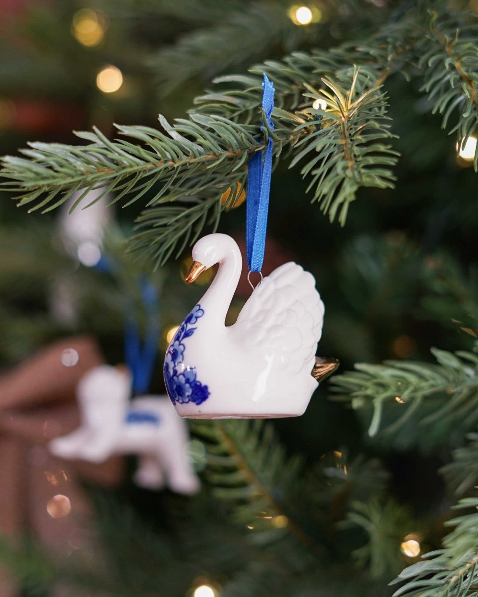Christmas Ornament Swan - 4 cm