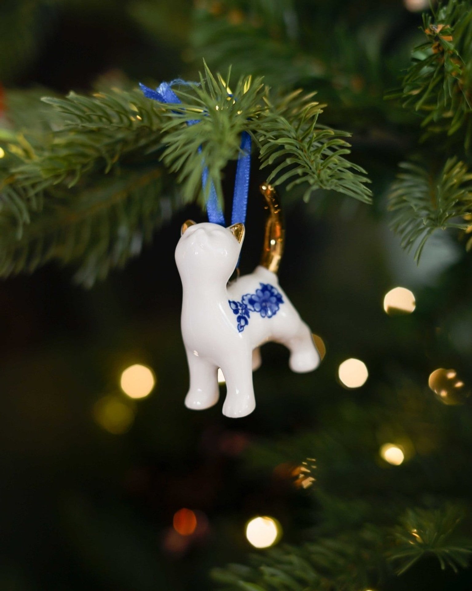 Christmas Ornament - Begging Cat - 6,5 cm