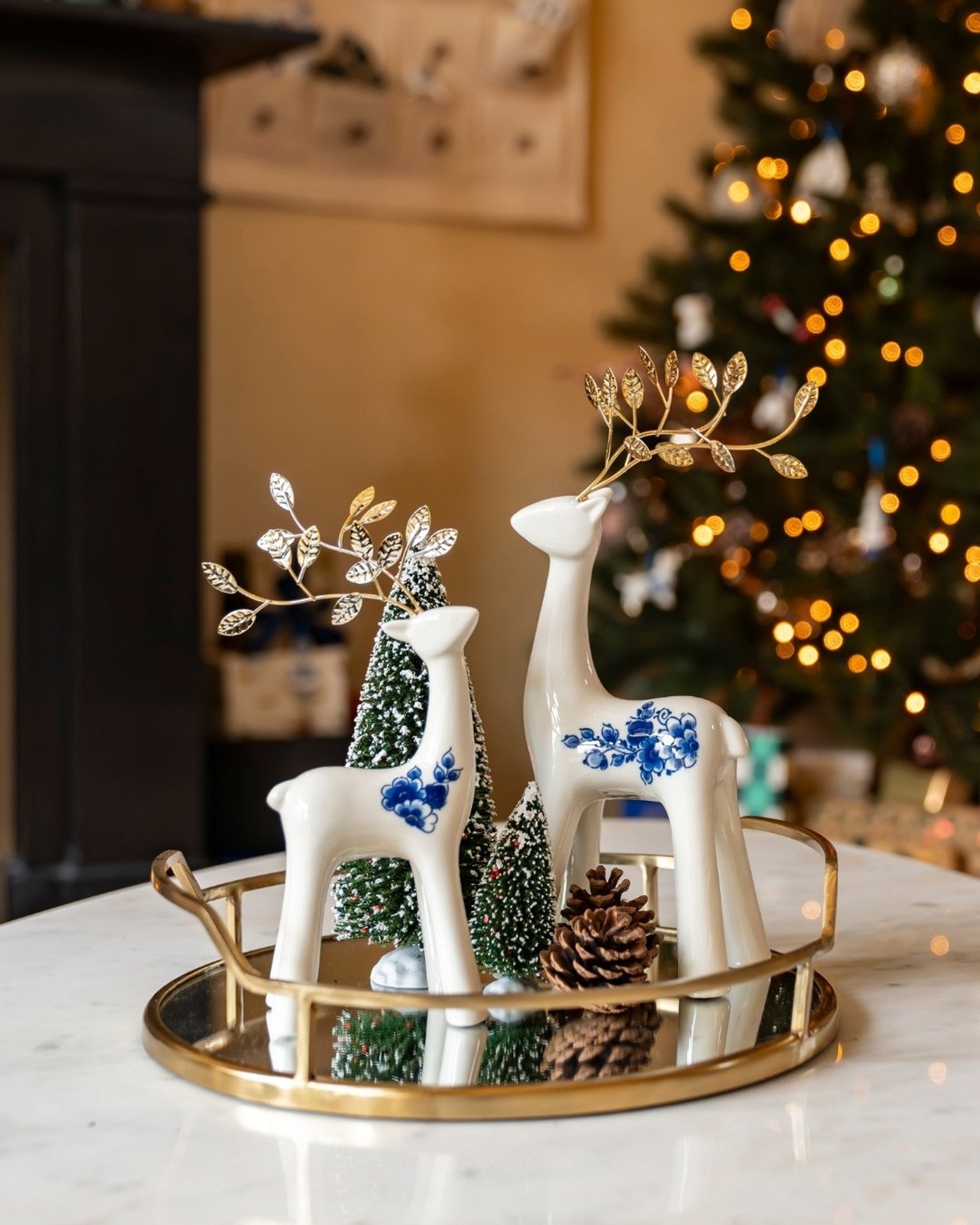 Reindeer Small - Gold - 26 cm