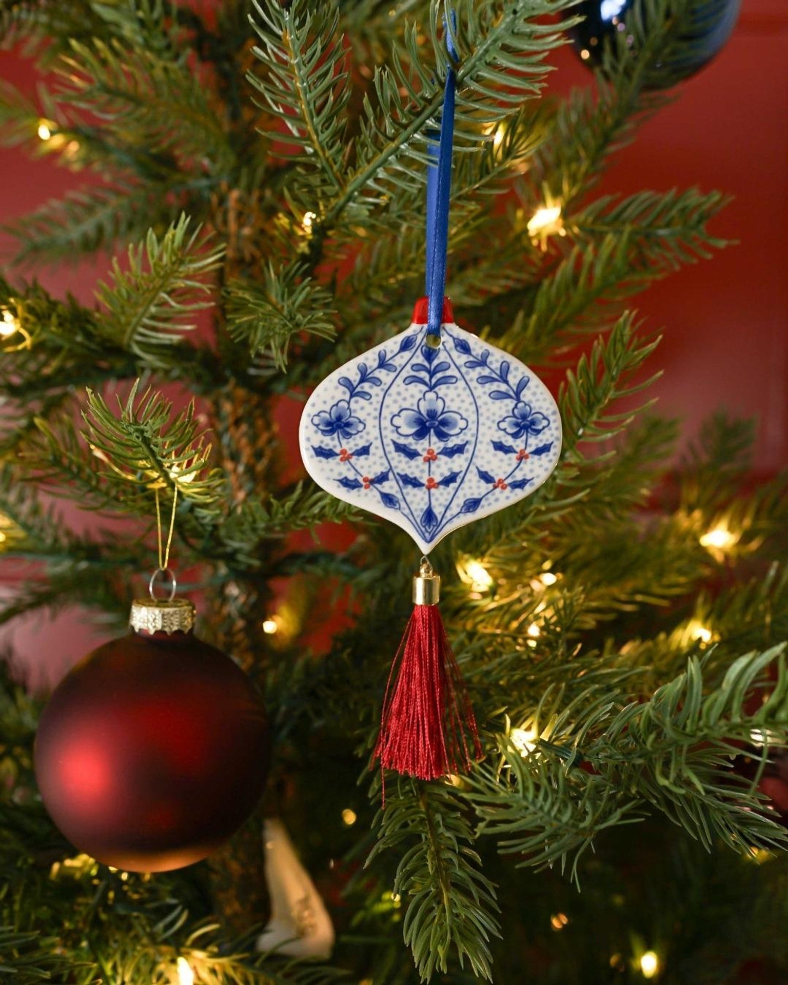 Christmas Ornament Flat Onion - Vintage - 7 cm
