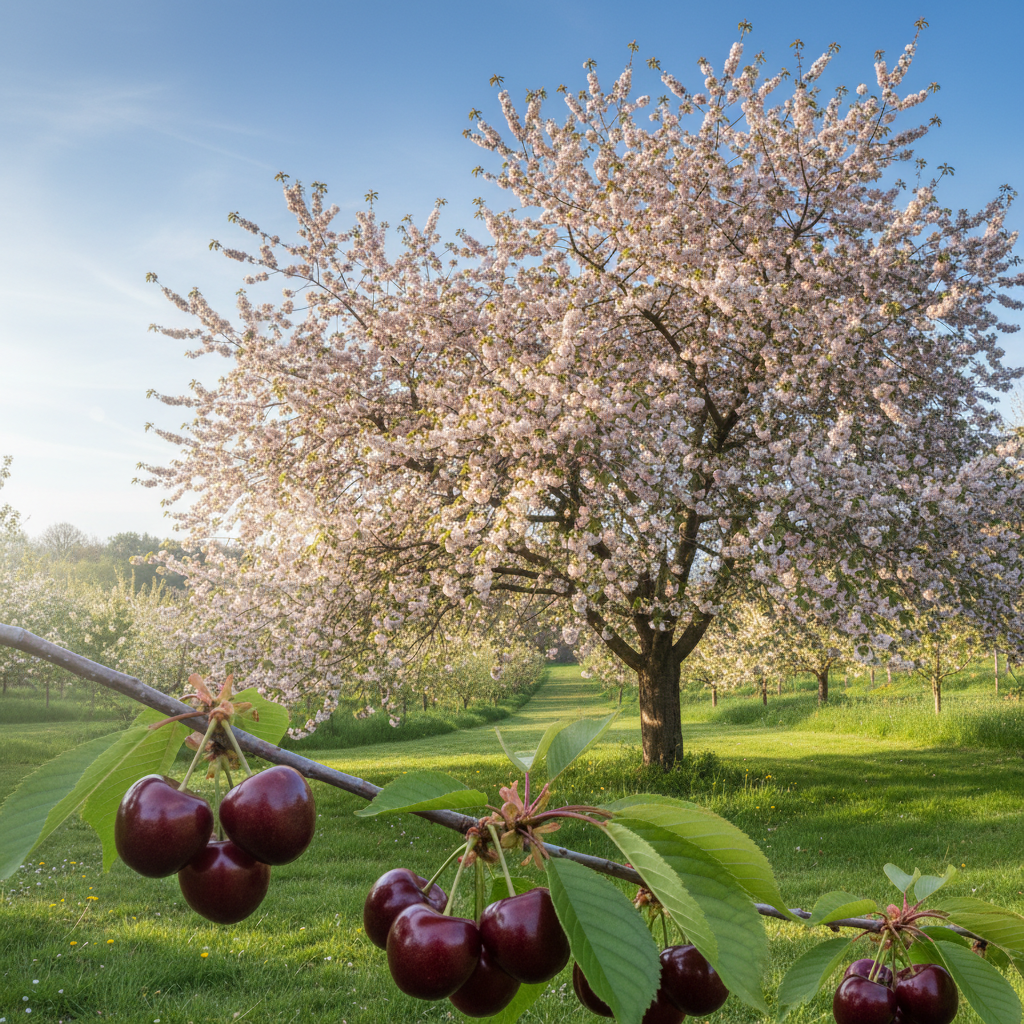Semi Dwarf Sweet Cherry Tree - ‘Early Rivers’-2