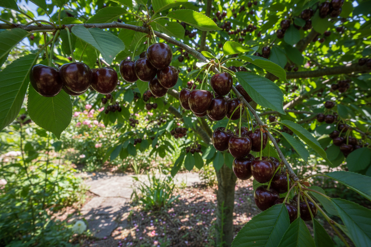 Semi Dwarf Sweet Cherry Tree – ‘Bigarreau Noir’-2