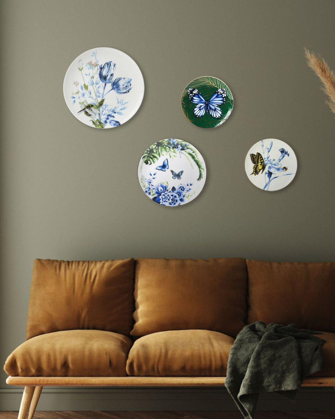 Wall Plate - Butterfly Garden - 20 cm