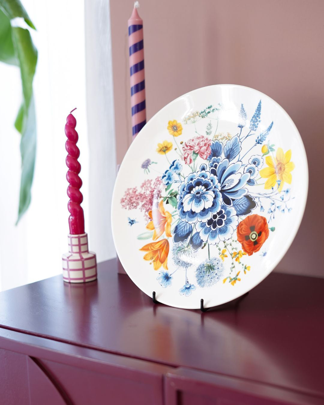Wall plate - Wildbloemen - 31 cm