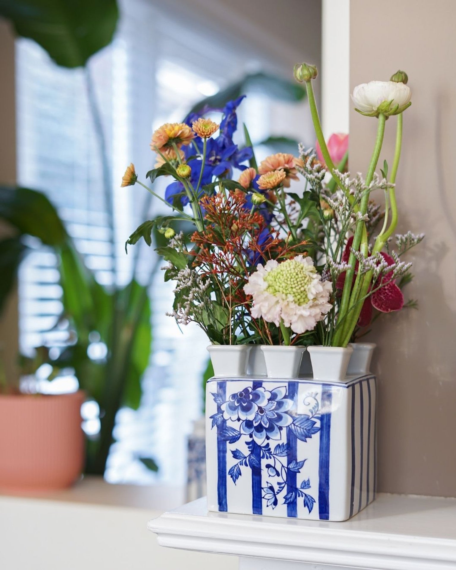 Square Tulip Vase - Fair Florals - 15 cm