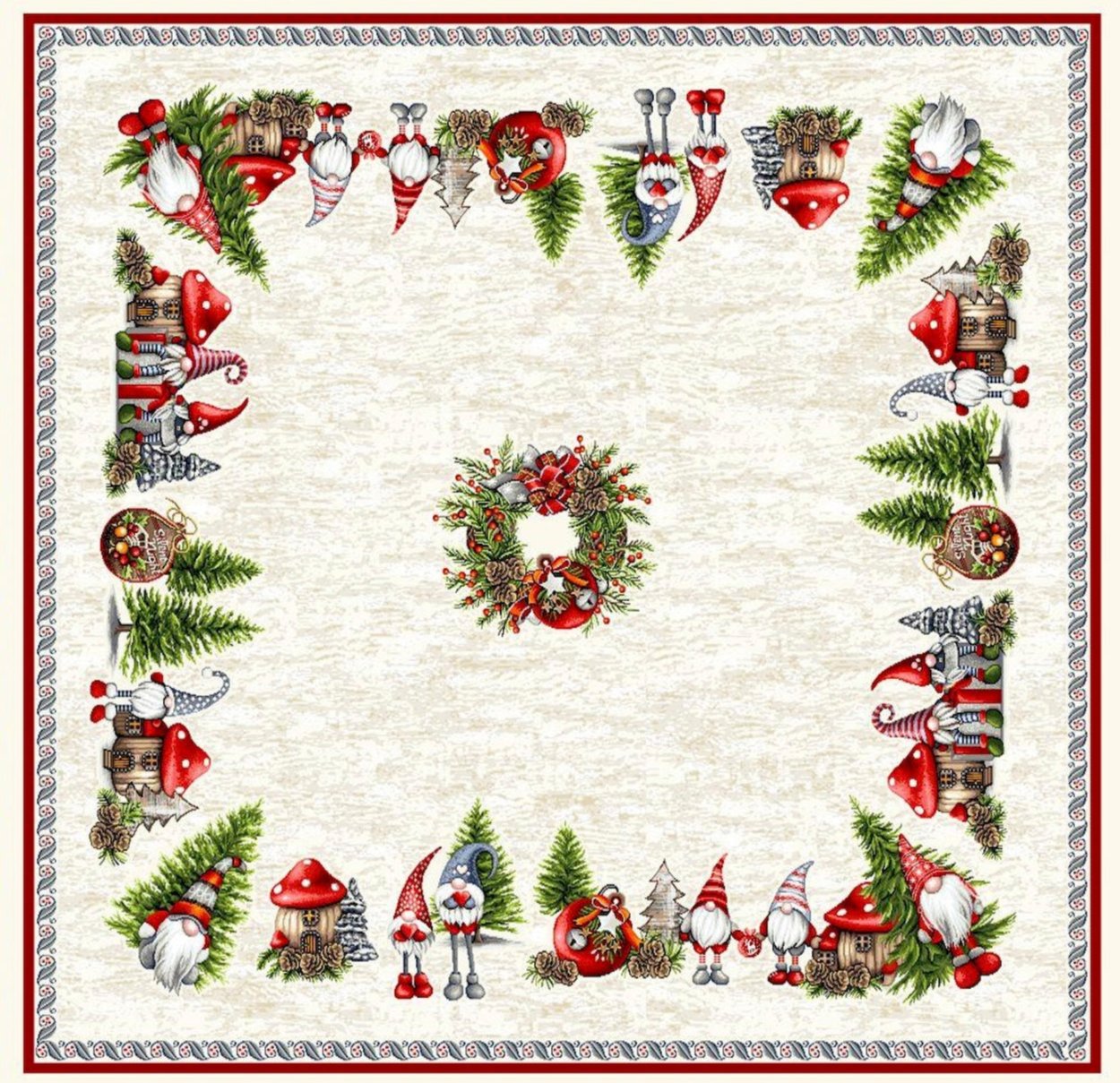 Tablecloth Square 'Tomte' - 95 x 95