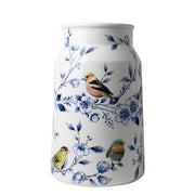 Vase à baratte à lait - Oiseaux de la forêt - 30 cm