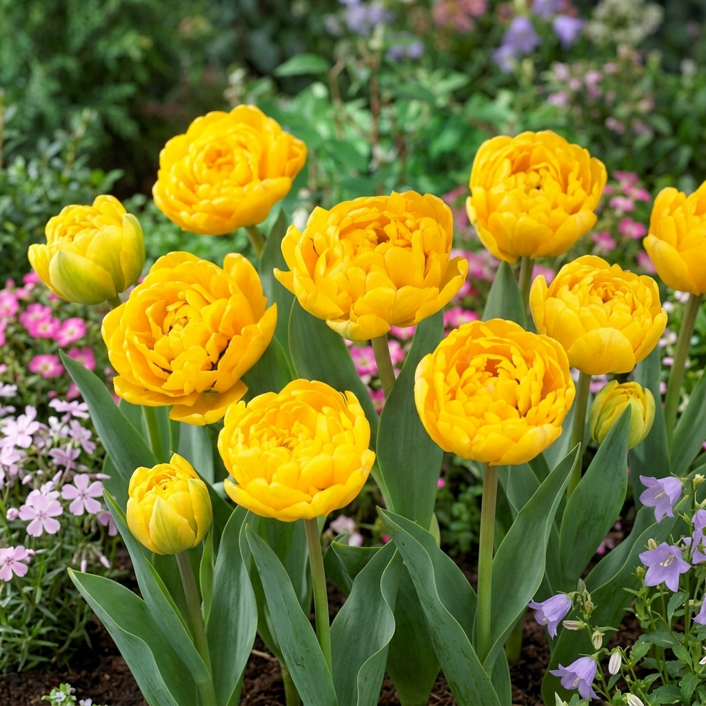 Tulip Double Late - Yellow Pomponette - 12/+