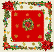 Nappe carrée 'Yule' - 95 x 95