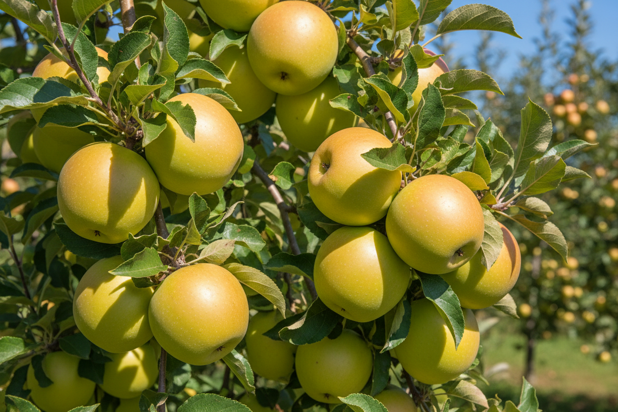 Semi Dwarf Apple Tree – ‘Golden Delicious’