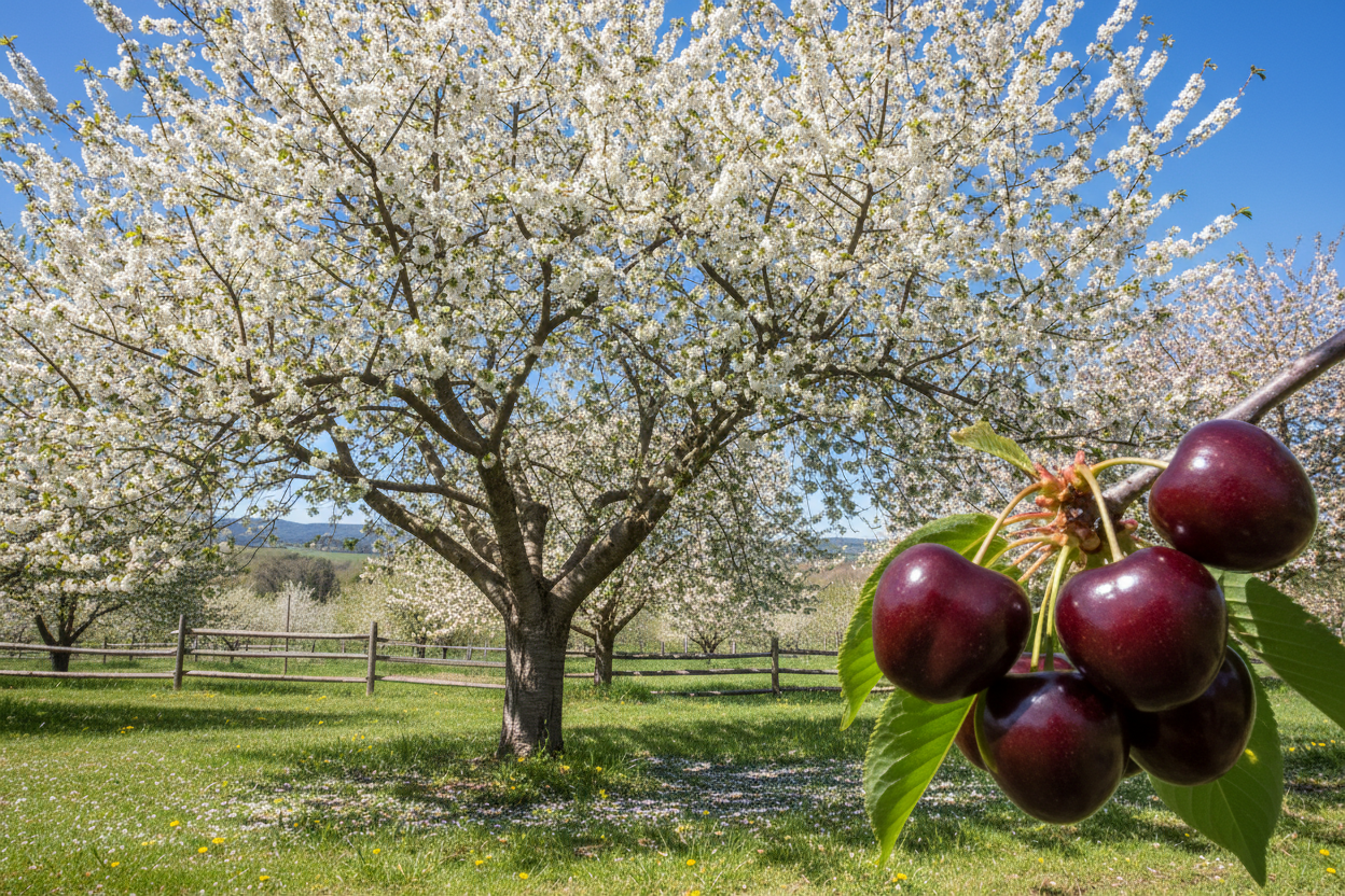 Semi Dwarf Sweet Cherry Tree – ‘Bigarreau Van’