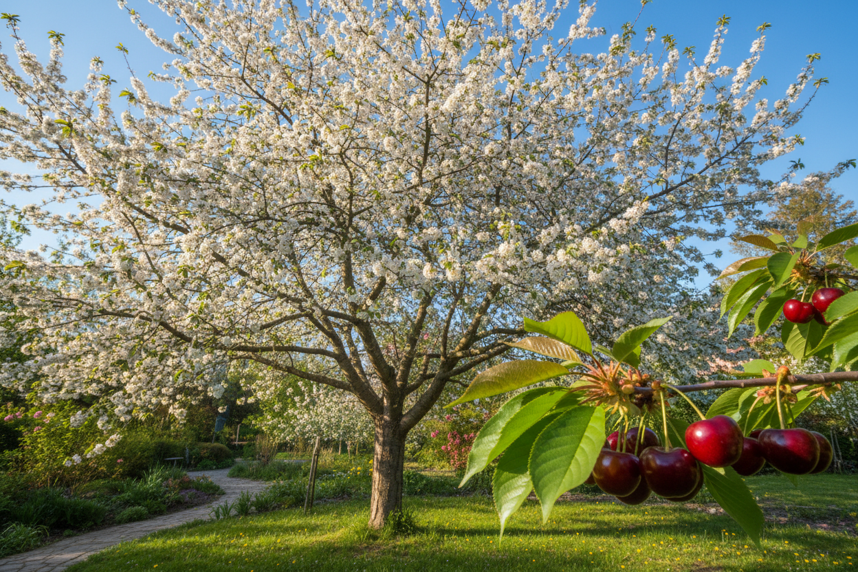 Semi Dwarf Sweet Cherry Tree – ‘Burlat’
