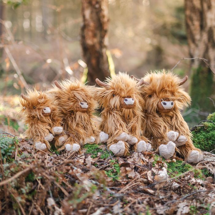 Vache des Highlands Gordon en peluche