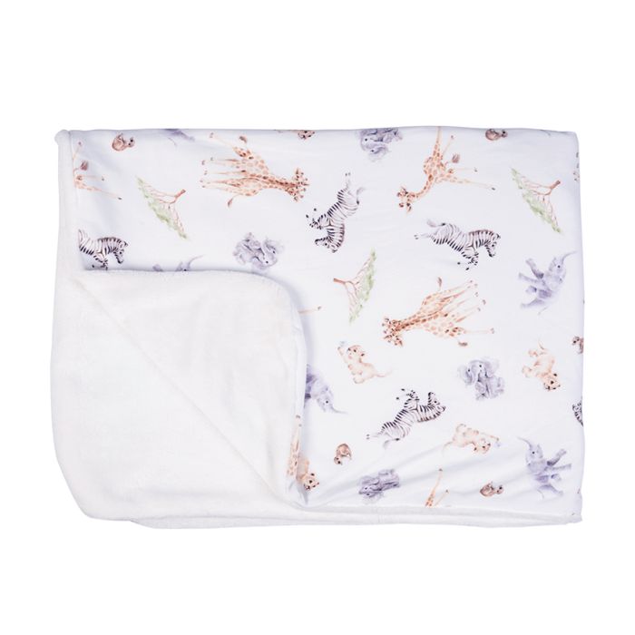 Little Savannah - African Animal Baby Blanket