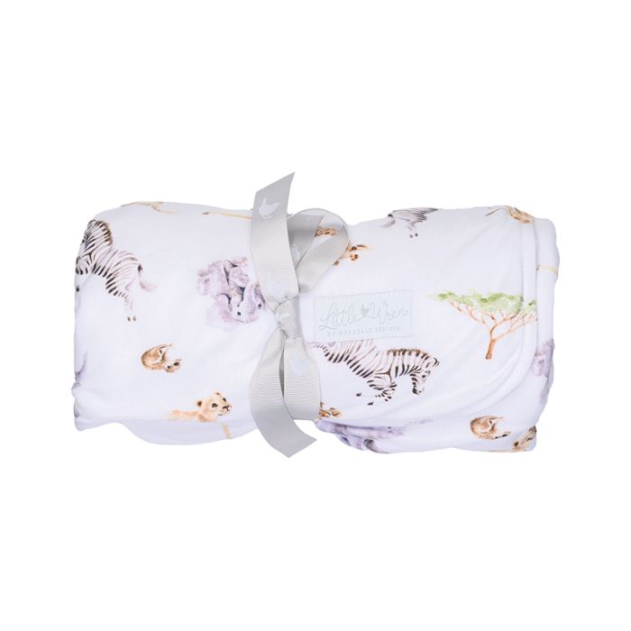 Little Savannah - African Animal Baby Blanket