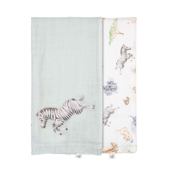 Little Savannah - African Animal Muslin Gift Set