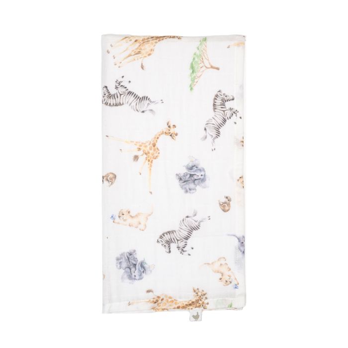 Little Savannah - Afrikaanse Dieren Muslin Cadeauset