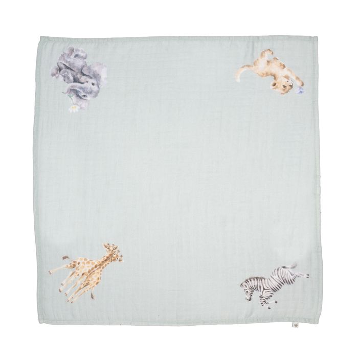 Little Savannah - Afrikaanse Dieren Muslin Cadeauset