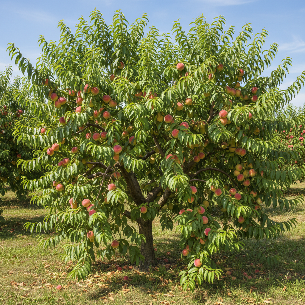 Semi Dwarf Peach Tree - Madamme Goujard