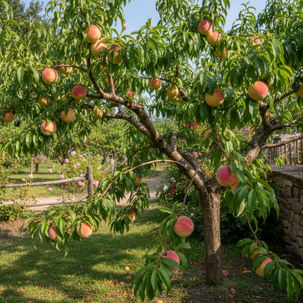 Semi Dwarf Peach Tree - ‘Reine des Vergers’