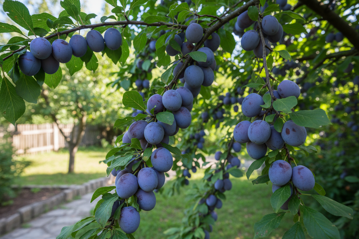 Semi Dwarf Plum Tree – ‘Altesse Simple’