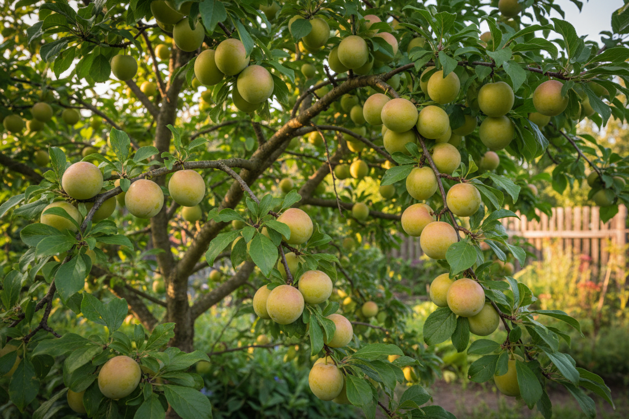 Semi Dwarf Greengage Plum Tree – ‘Reine Claude d'Oullins’