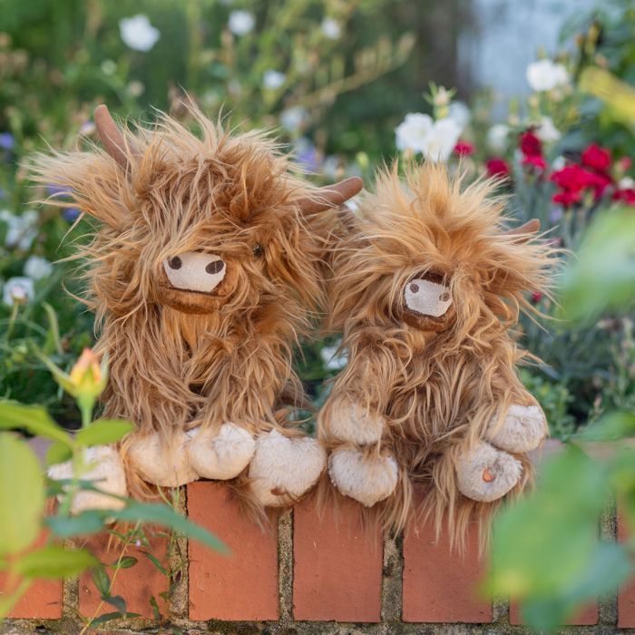 Vache des Highlands Gordon en peluche