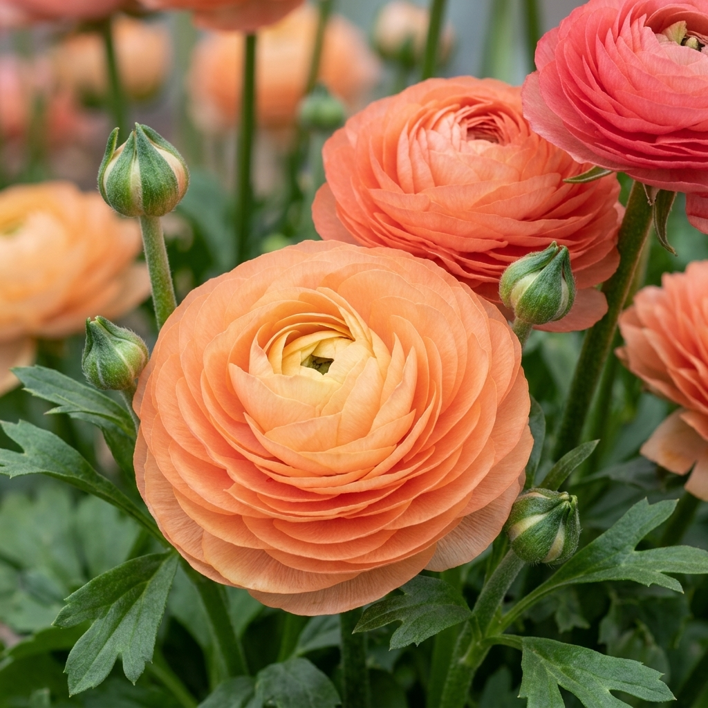 Ranunculus Elegance - Salmone - 2/3